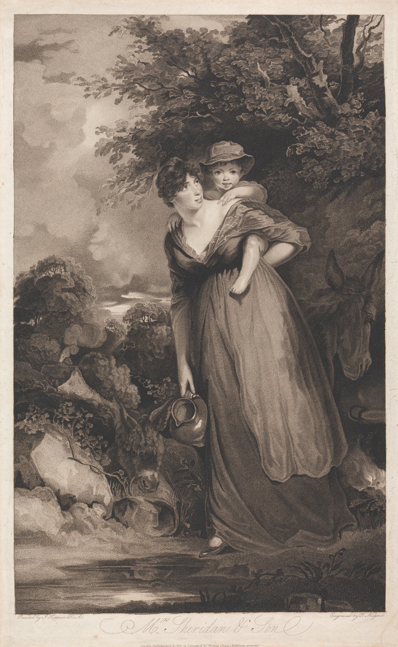 Mrs. Sheridan und ihr Sohn von Thomas Nugent