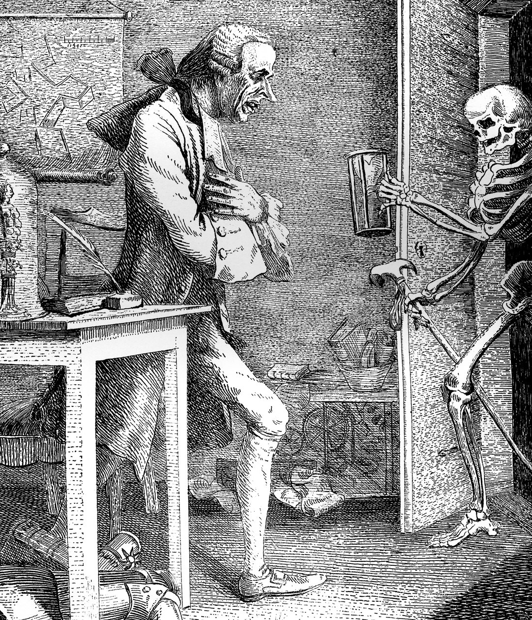 Sterne und Tod, 1768 von Thomas Patch