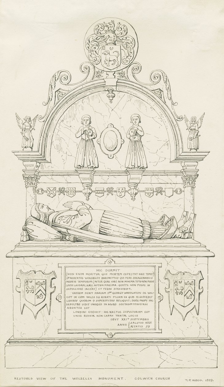 Colwich - Wolseley Denkmal von Thomas Peploe Wood