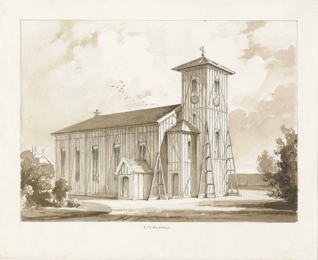 Ettingshall Kirche von Thomas Peploe Wood