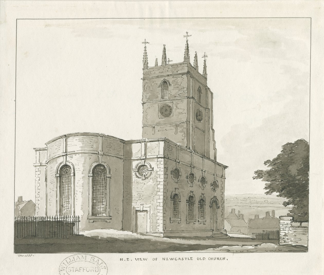 Newcastle-under-Lyme - "St. Giles der Abt" von Thomas Peploe Wood