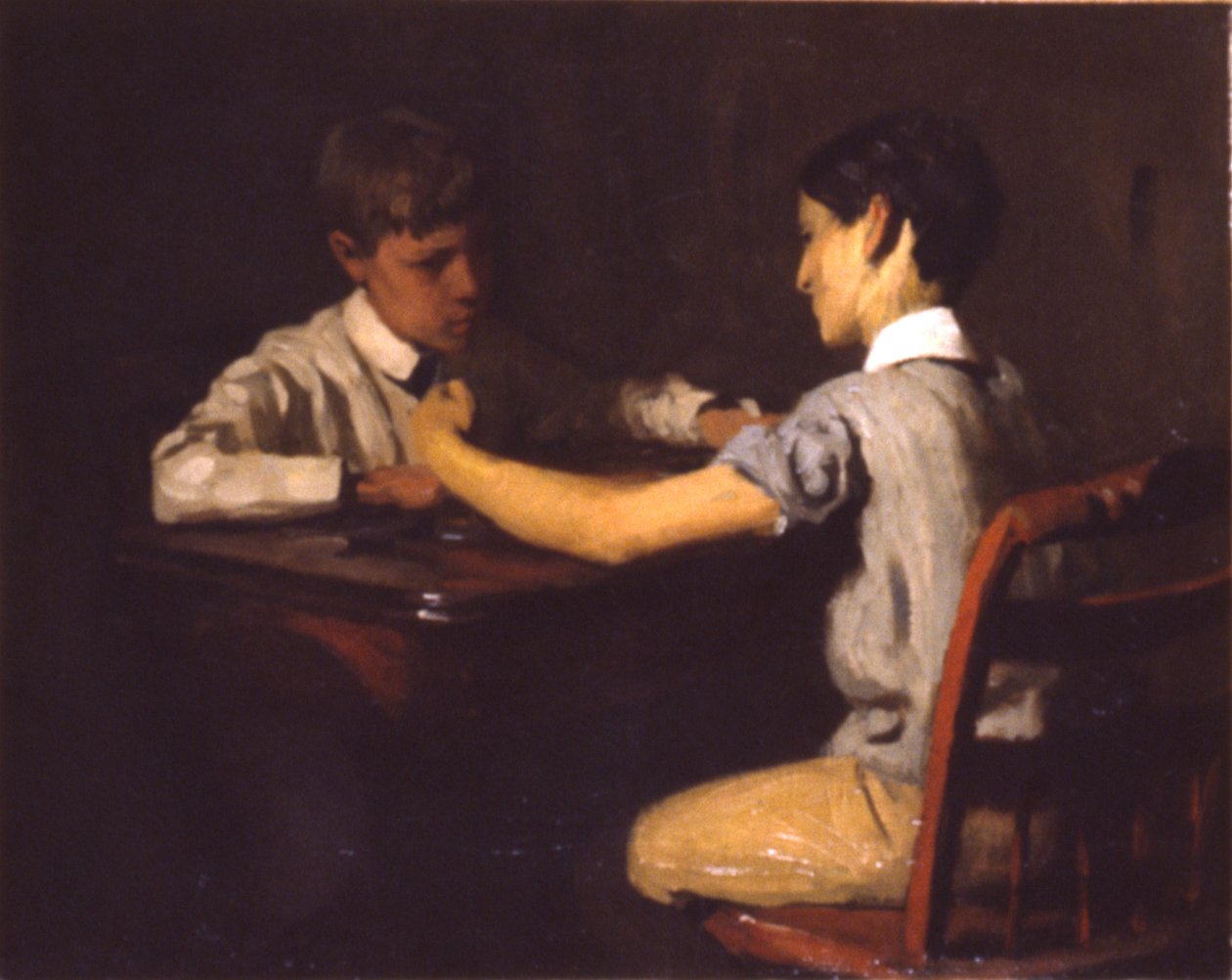 Dame-Spieler, ca. 1895 von Thomas Pollock Anshutz
