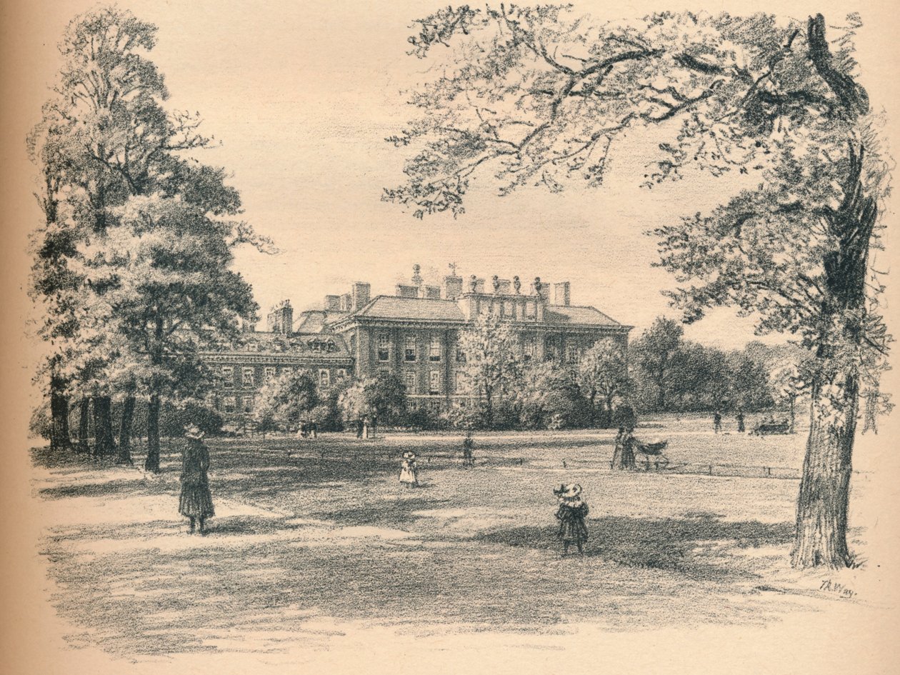 Südfront des Kensington Palace, 1902 von Thomas Robert Way