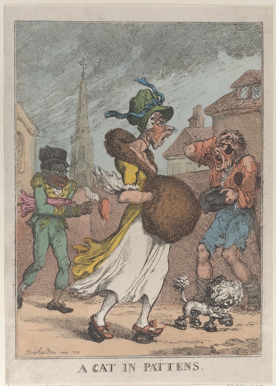 Eine Katze in Pantoffeln, 1812 von Thomas Rowlandson