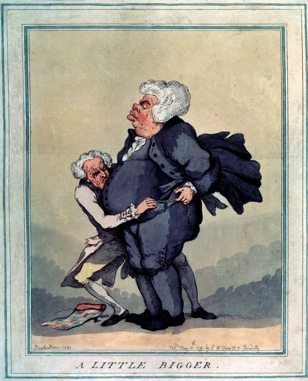 Ein wenig größer, 1791 von Thomas Rowlandson