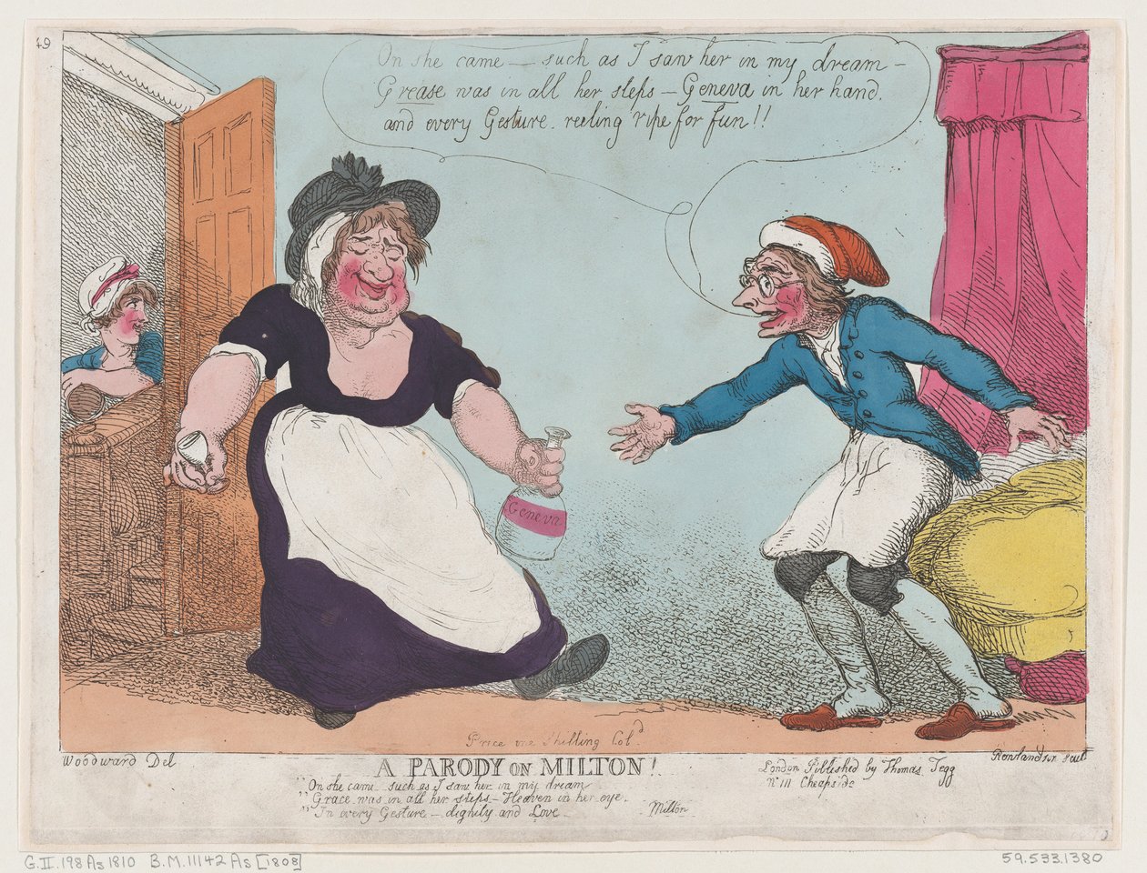 Parodie auf Milton, 1807 von Thomas Rowlandson