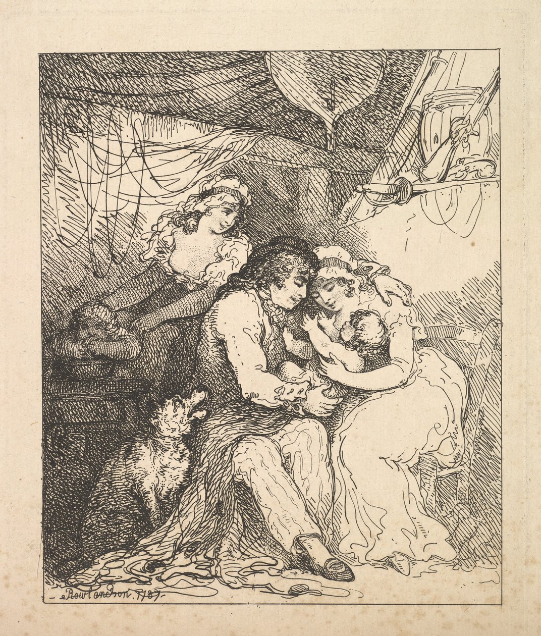Eine Matrosenfamilie, 1787 von Thomas Rowlandson