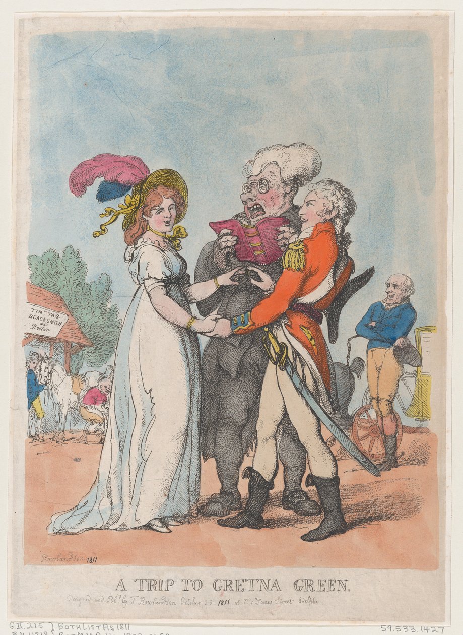 Eine Reise nach Gretna Green, 1803 von Thomas Rowlandson