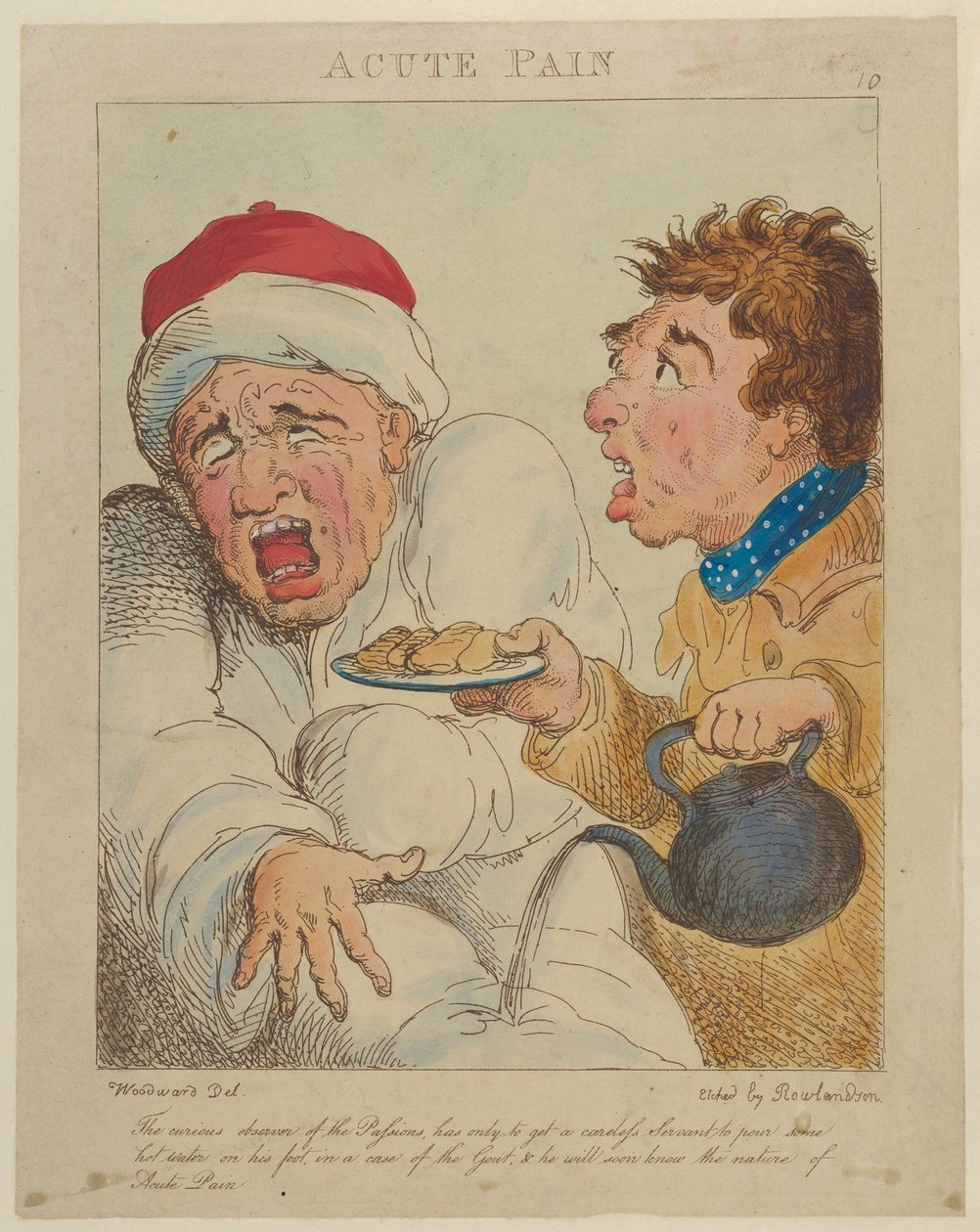 Akuter Schmerz von Thomas Rowlandson