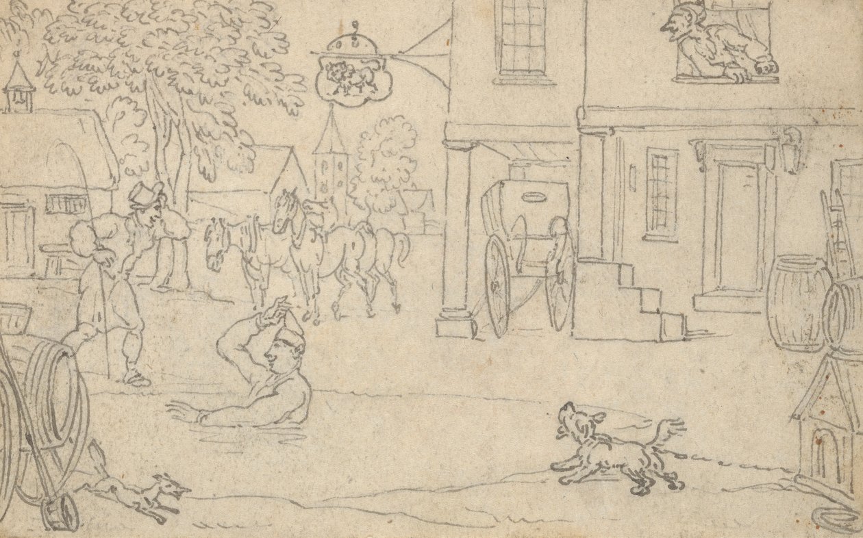 Albumzeichnung von Thomas Rowlandson