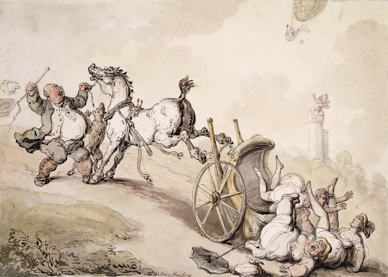 Ballonjagd in der Nähe von Lady James