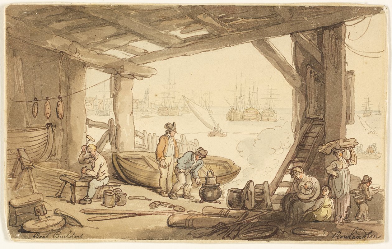 Bootsbauer von Thomas Rowlandson