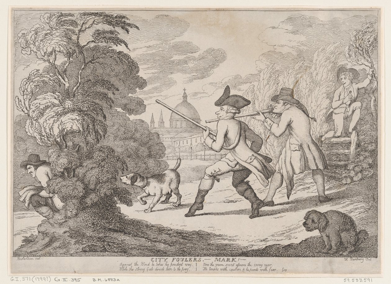 City Foulers-Mark!, 1799 von Thomas Rowlandson