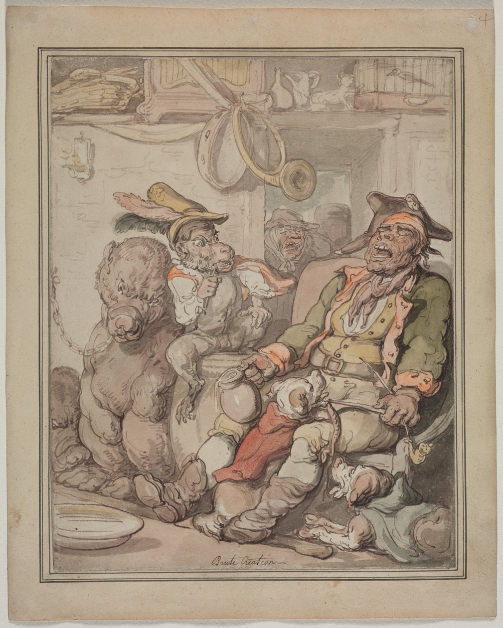 Vergleichende Anatomie-Studie, um 1810-1820 von Thomas Rowlandson