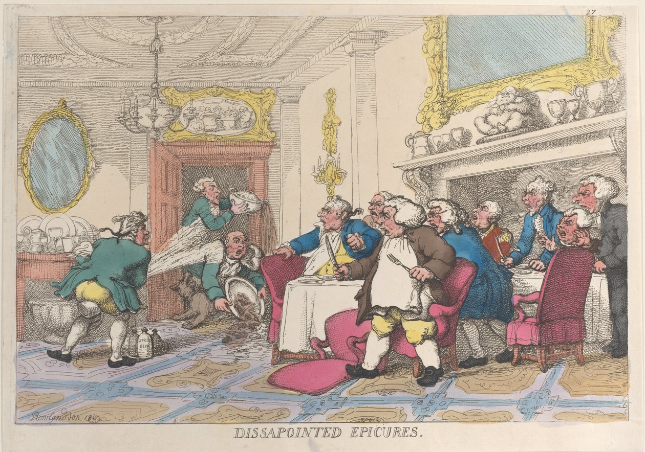 Enttäuschte Feinschmecker von Thomas Rowlandson