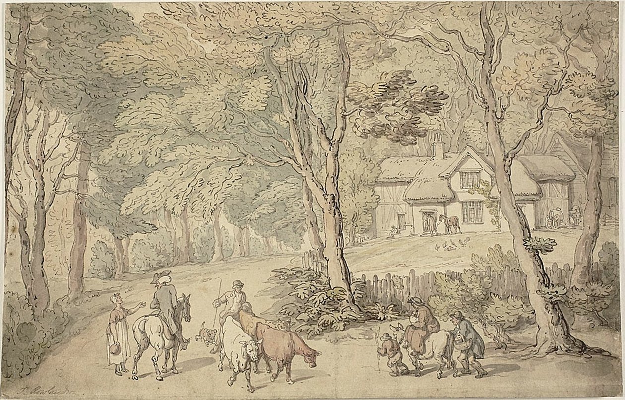 Doktor Syntax auf der Straße von Thomas Rowlandson
