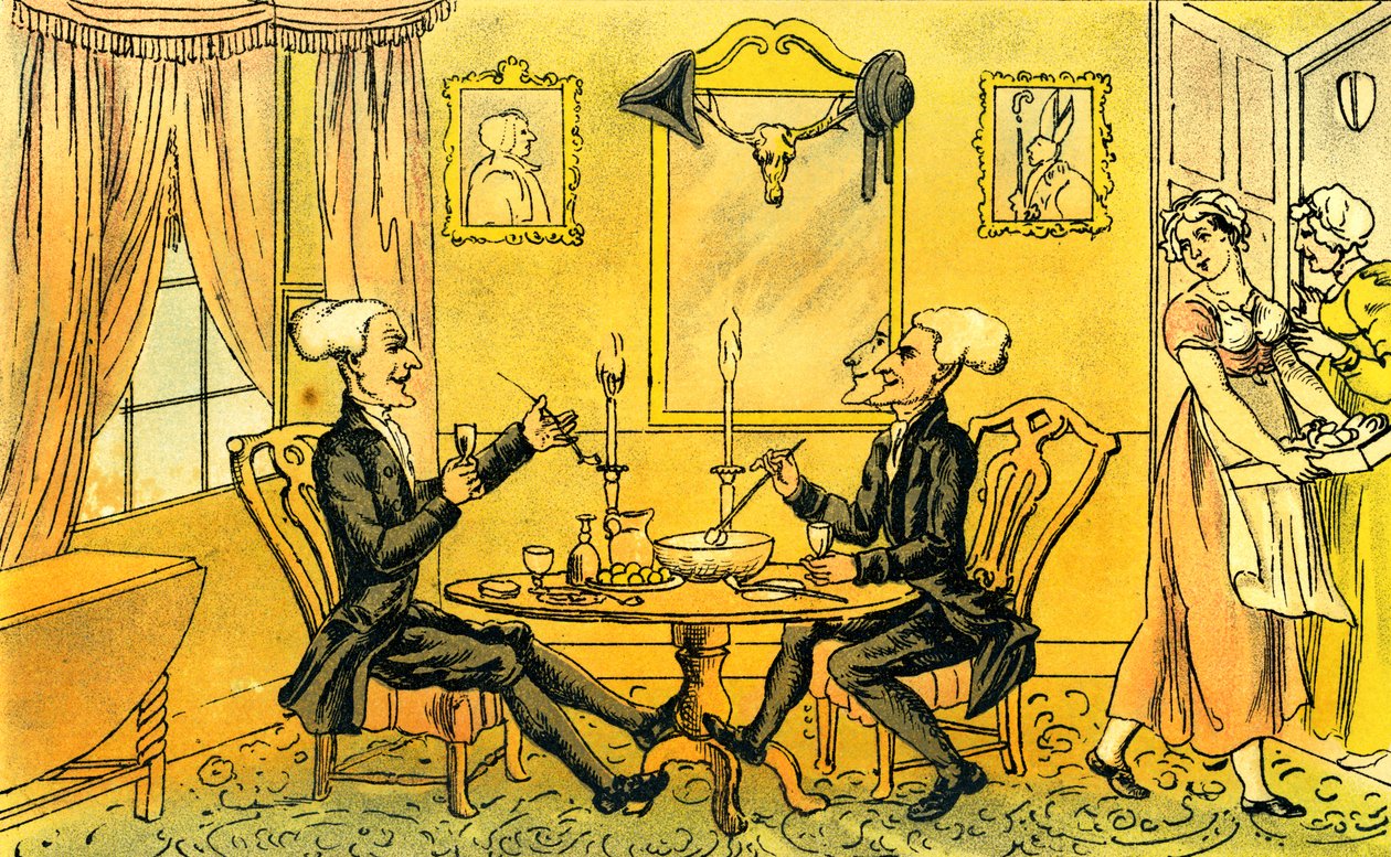 Dr. Syntax und sein Gegenstück von Thomas Rowlandson