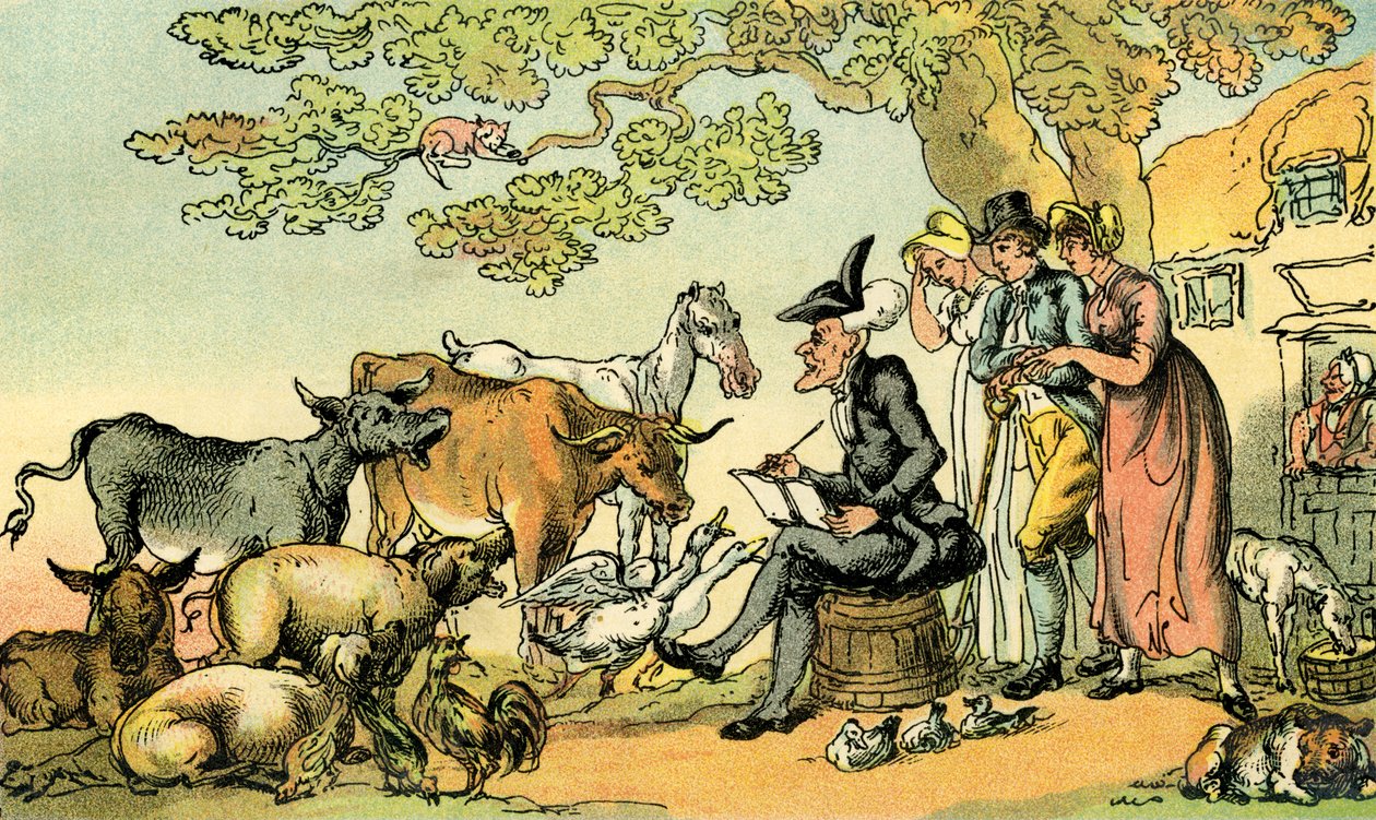 Dr. Syntax skizziert nach der Natur von Thomas Rowlandson