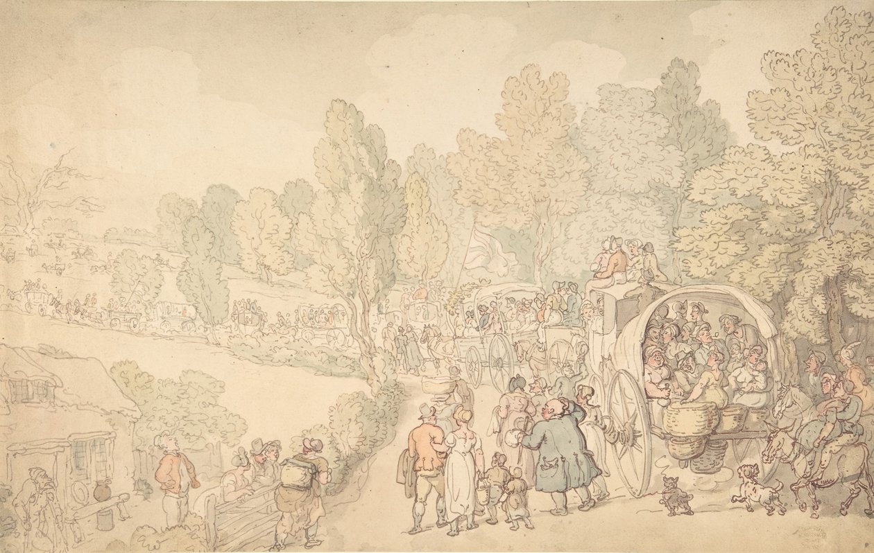 Fairlop-Messe, Essex von Thomas Rowlandson