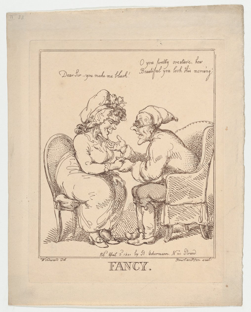 Fantasie, 20. Juli 1801 von Thomas Rowlandson