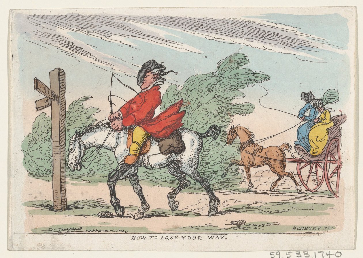 Wie man sich verirrt, 1803-1815 von Thomas Rowlandson