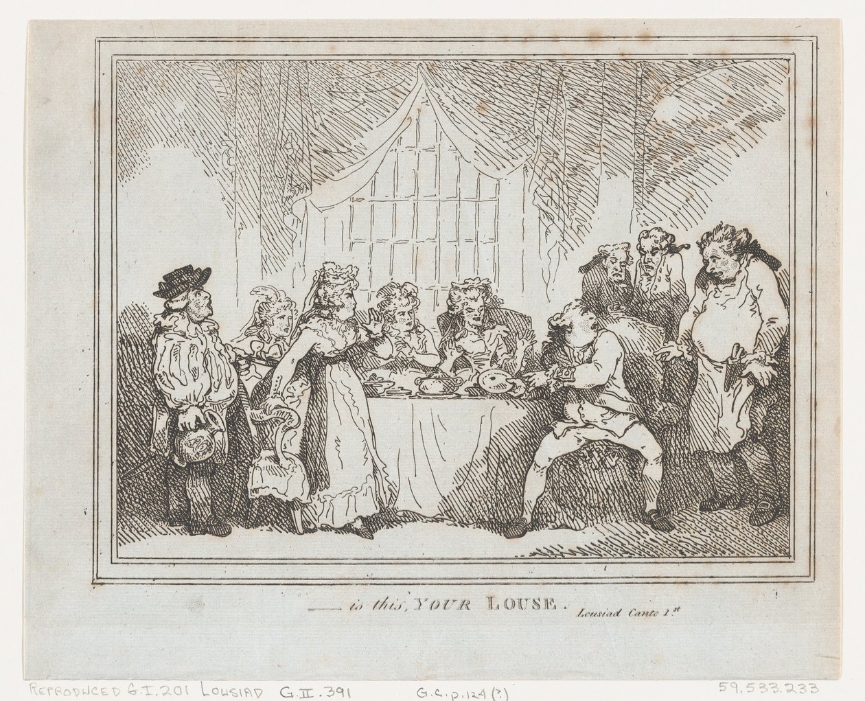 Ist das Ihre Laus, 1787 von Thomas Rowlandson