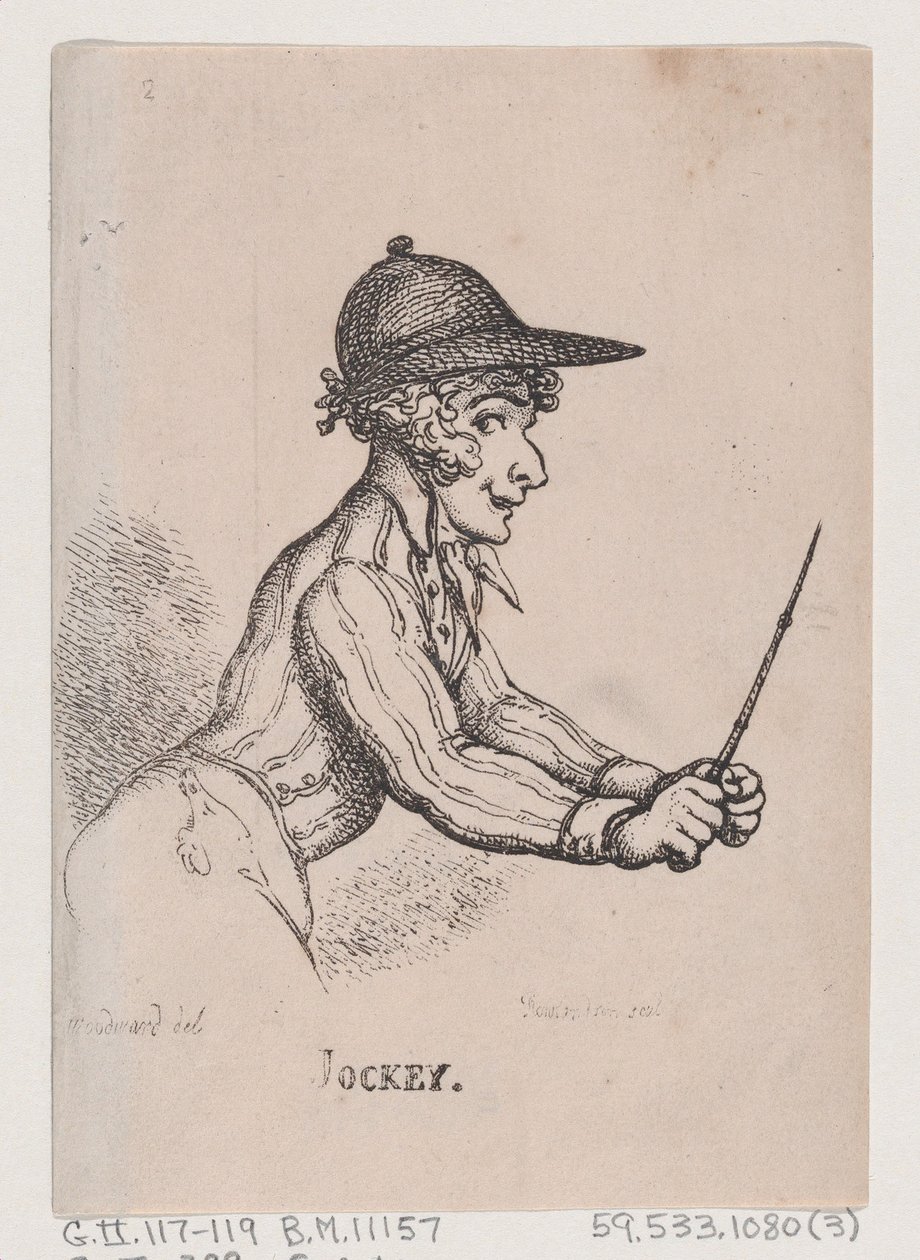 Jockey, April 1808 von Thomas Rowlandson