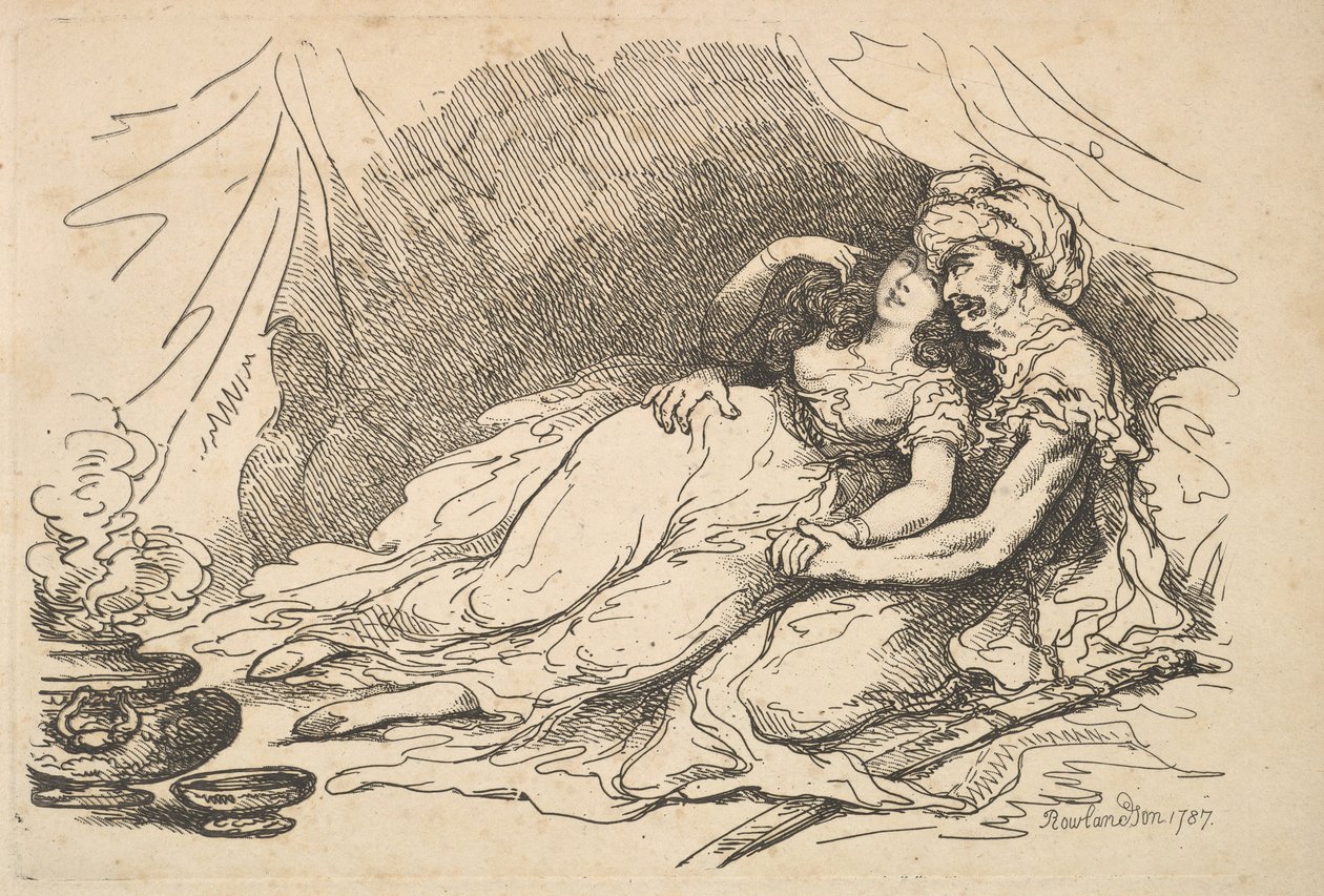 Liebe im Osten, 1787 von Thomas Rowlandson