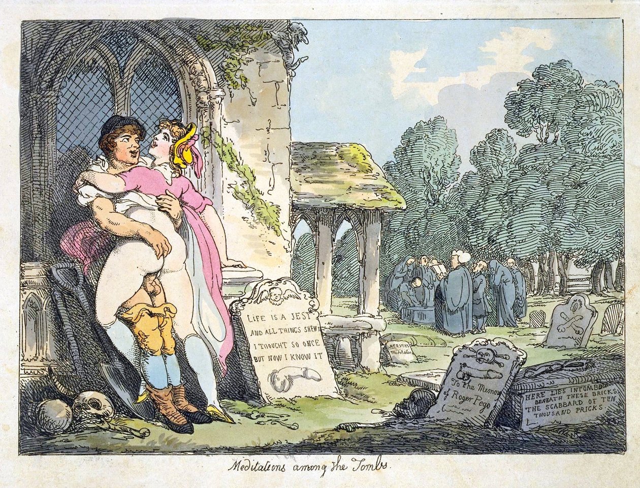 Meditationen unter den Gräbern von Thomas Rowlandson