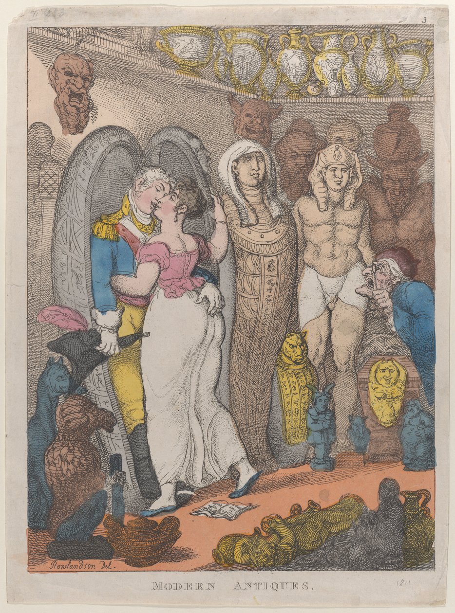 Moderne Antiquitäten, 1811 von Thomas Rowlandson