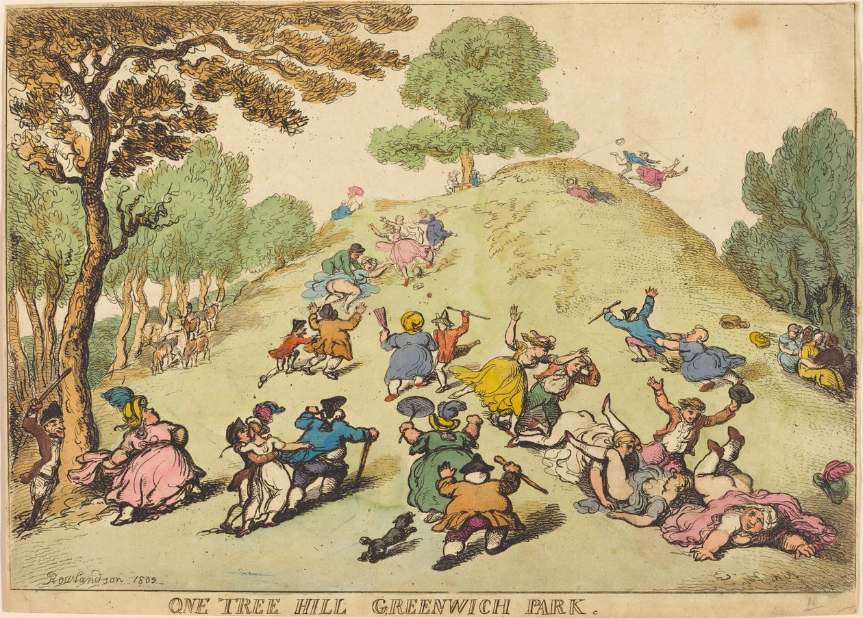 One Tree Hill, Greenwich Park von Thomas Rowlandson