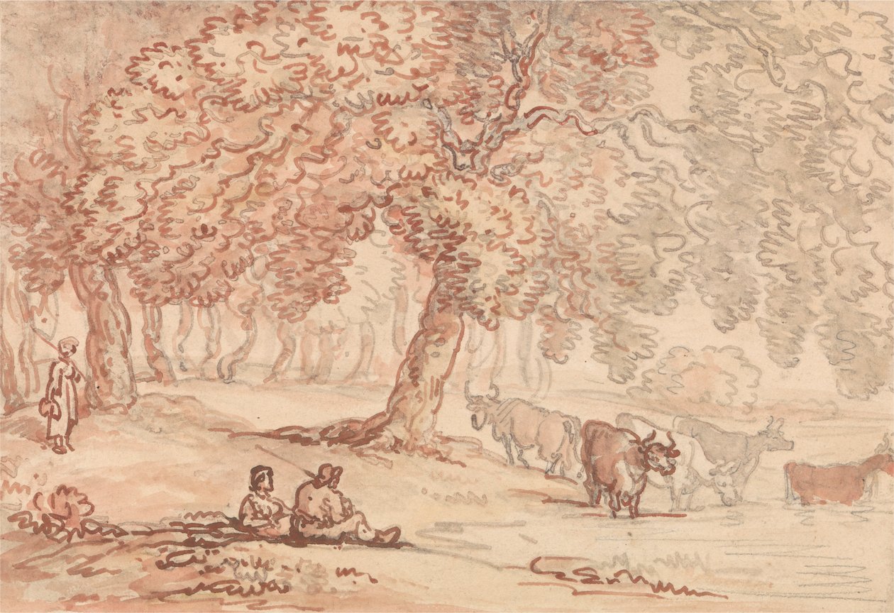 Richmond Park von Thomas Rowlandson