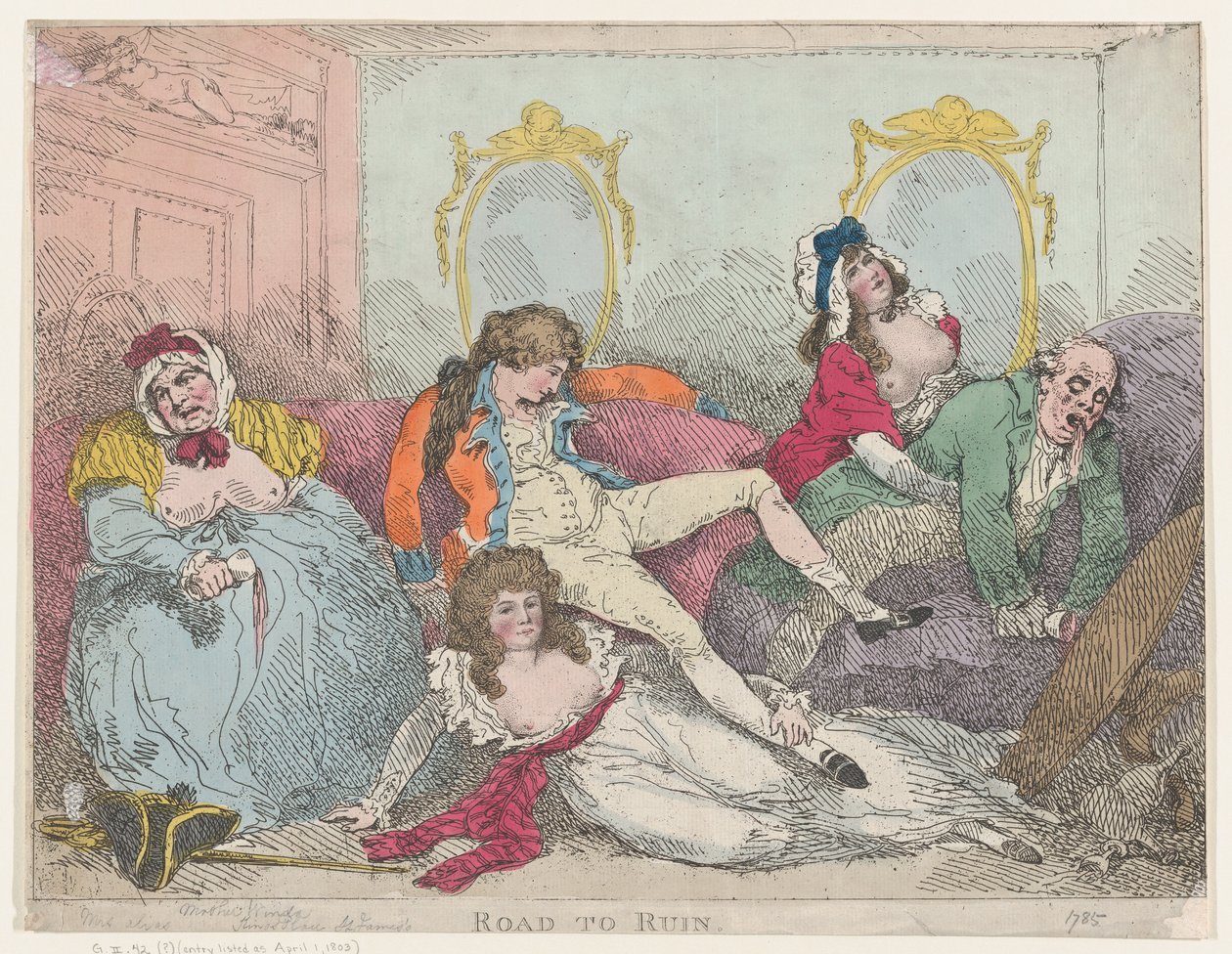 Straße zum Ruin von Thomas Rowlandson