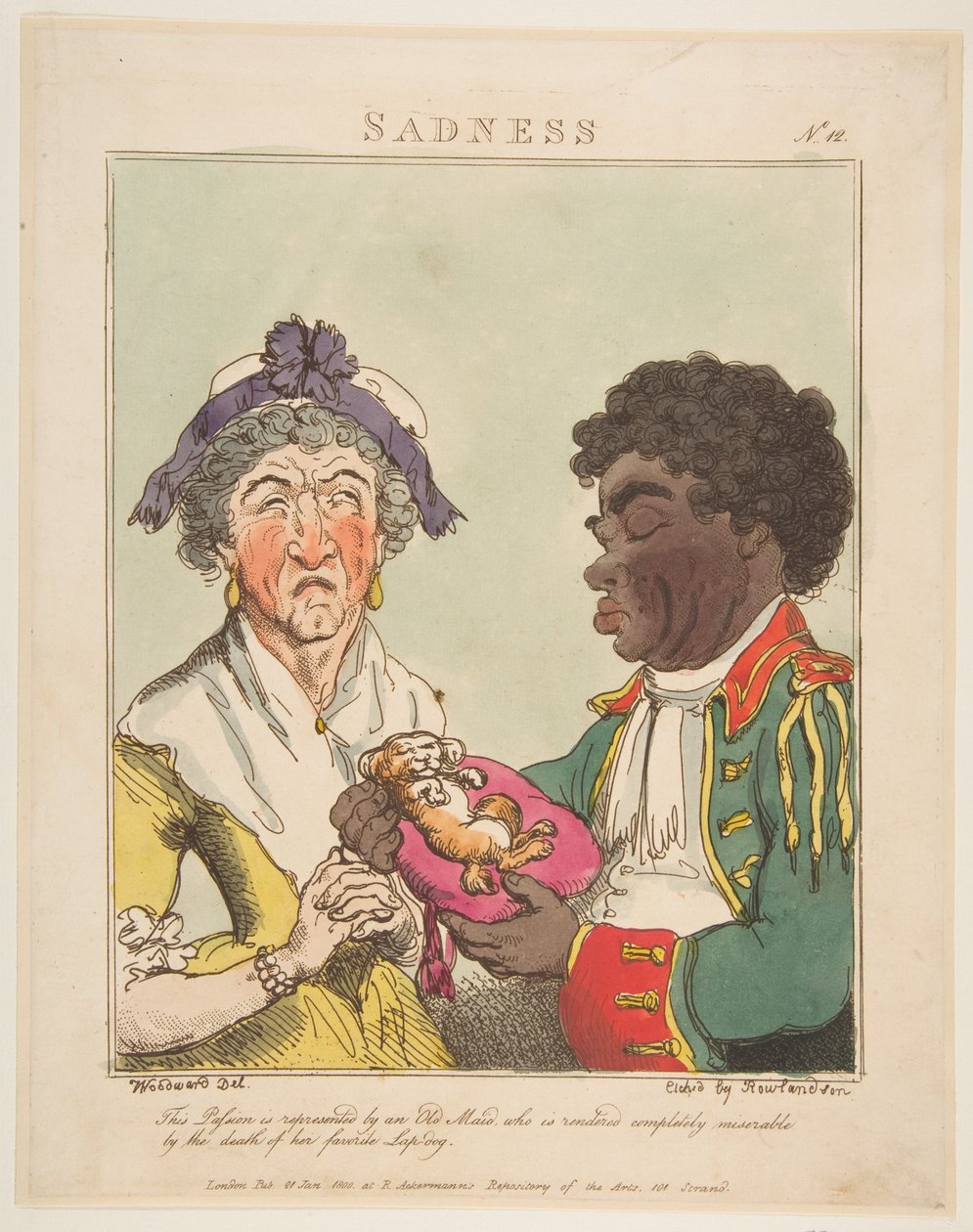 Traurigkeit, 21. Januar 1800 von Thomas Rowlandson