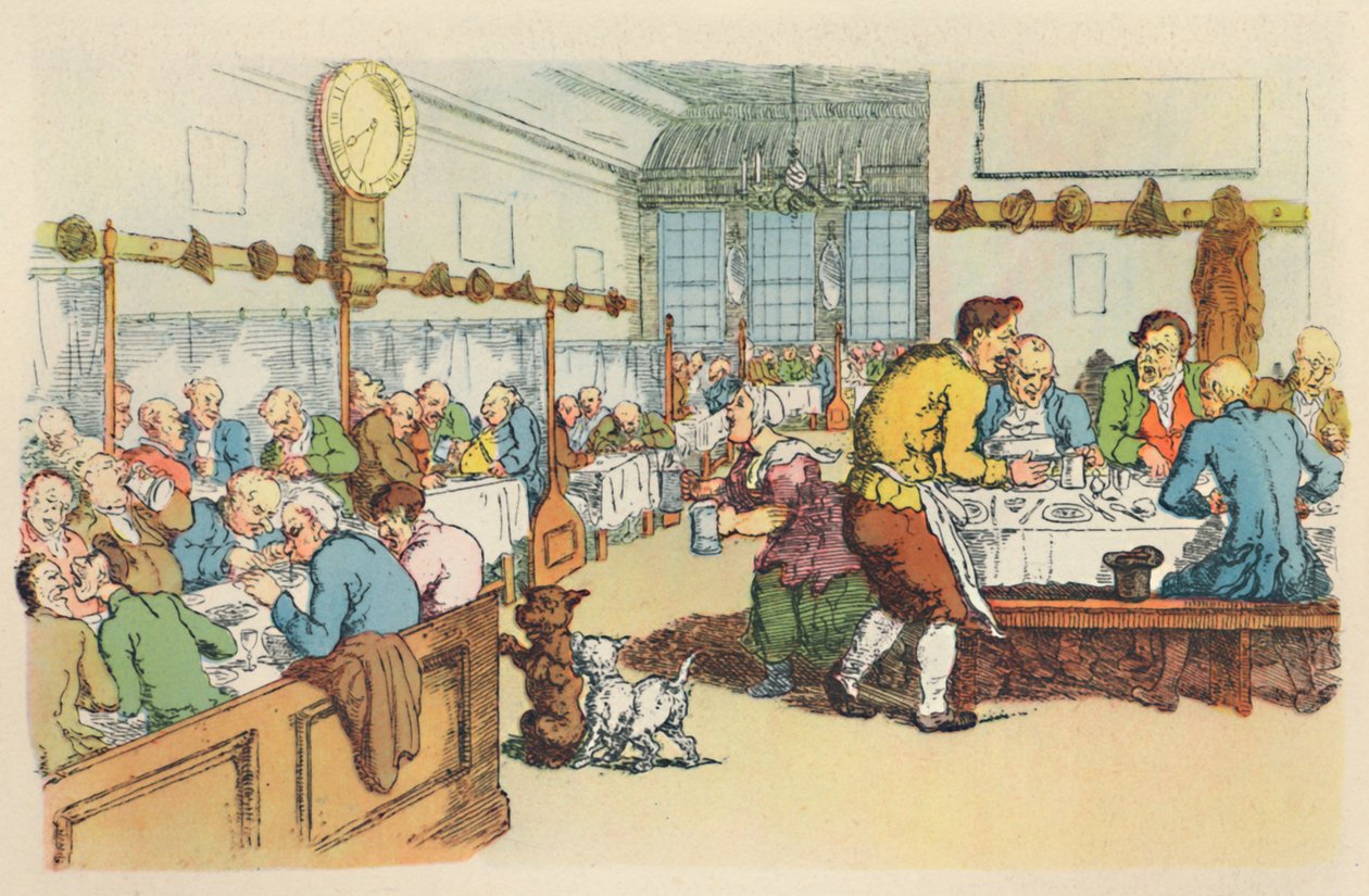 Szene in einem Kaffeehaus, 1788 von Thomas Rowlandson