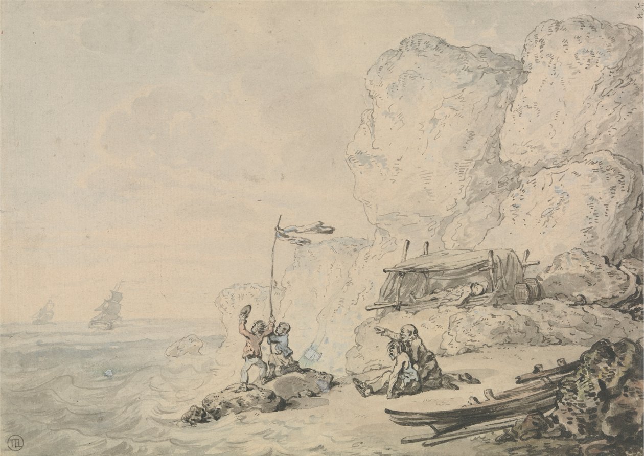 Schiffbrüchige Matrosen von Thomas Rowlandson