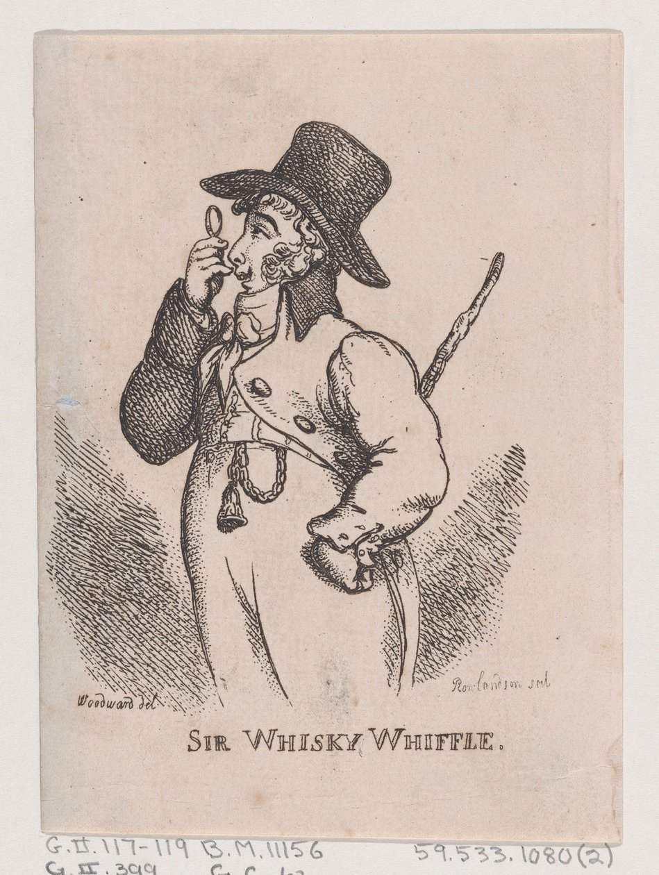 Sir Whisky Whiffle, April 1808 von Thomas Rowlandson
