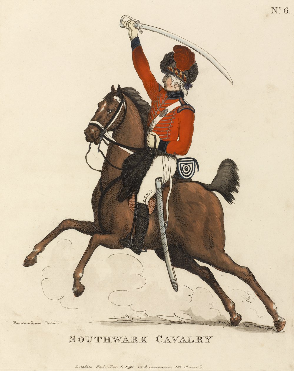 Southwark-Kavallerie, ca. 1799 von Thomas Rowlandson