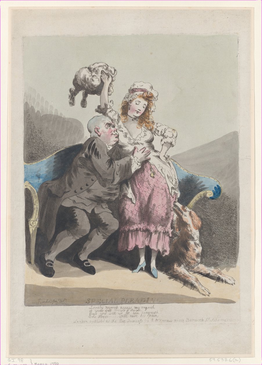 Sonderplädoyer, März 1780 von Thomas Rowlandson