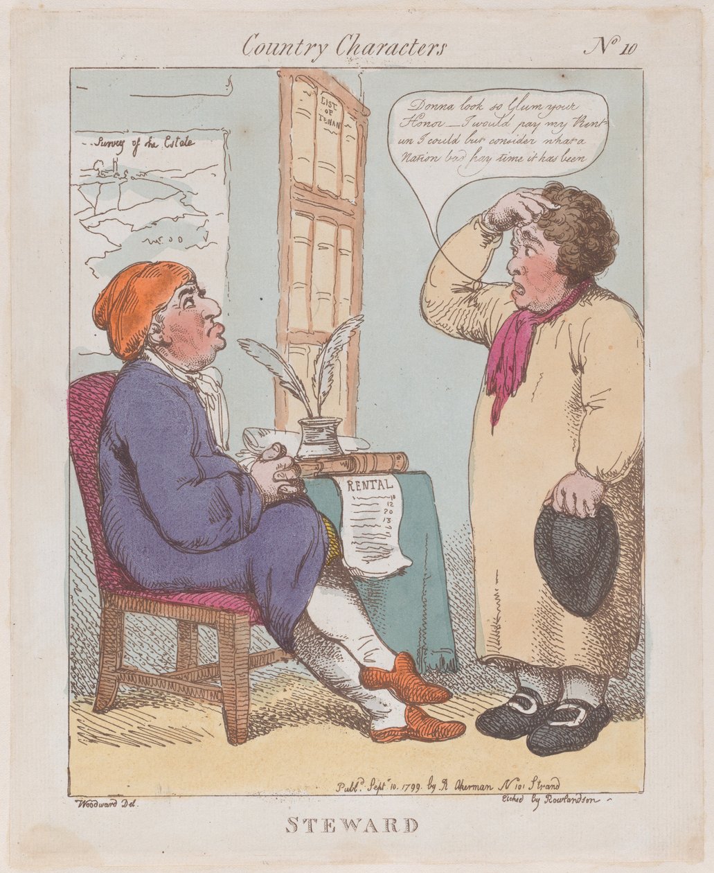 Steward, 10. September 1799 von Thomas Rowlandson