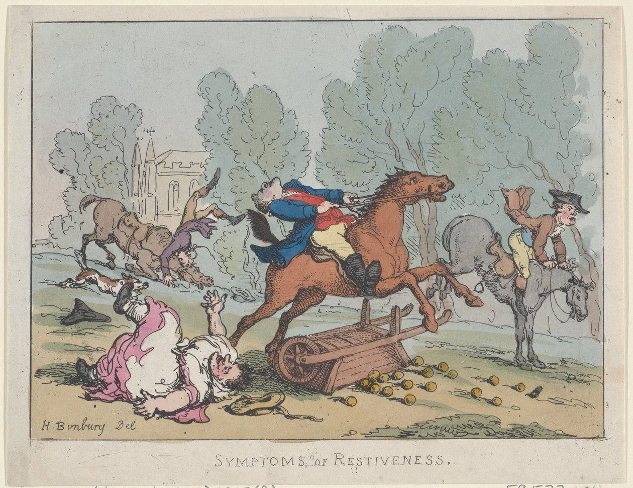 Symptome der Unruhe, 1807 von Thomas Rowlandson