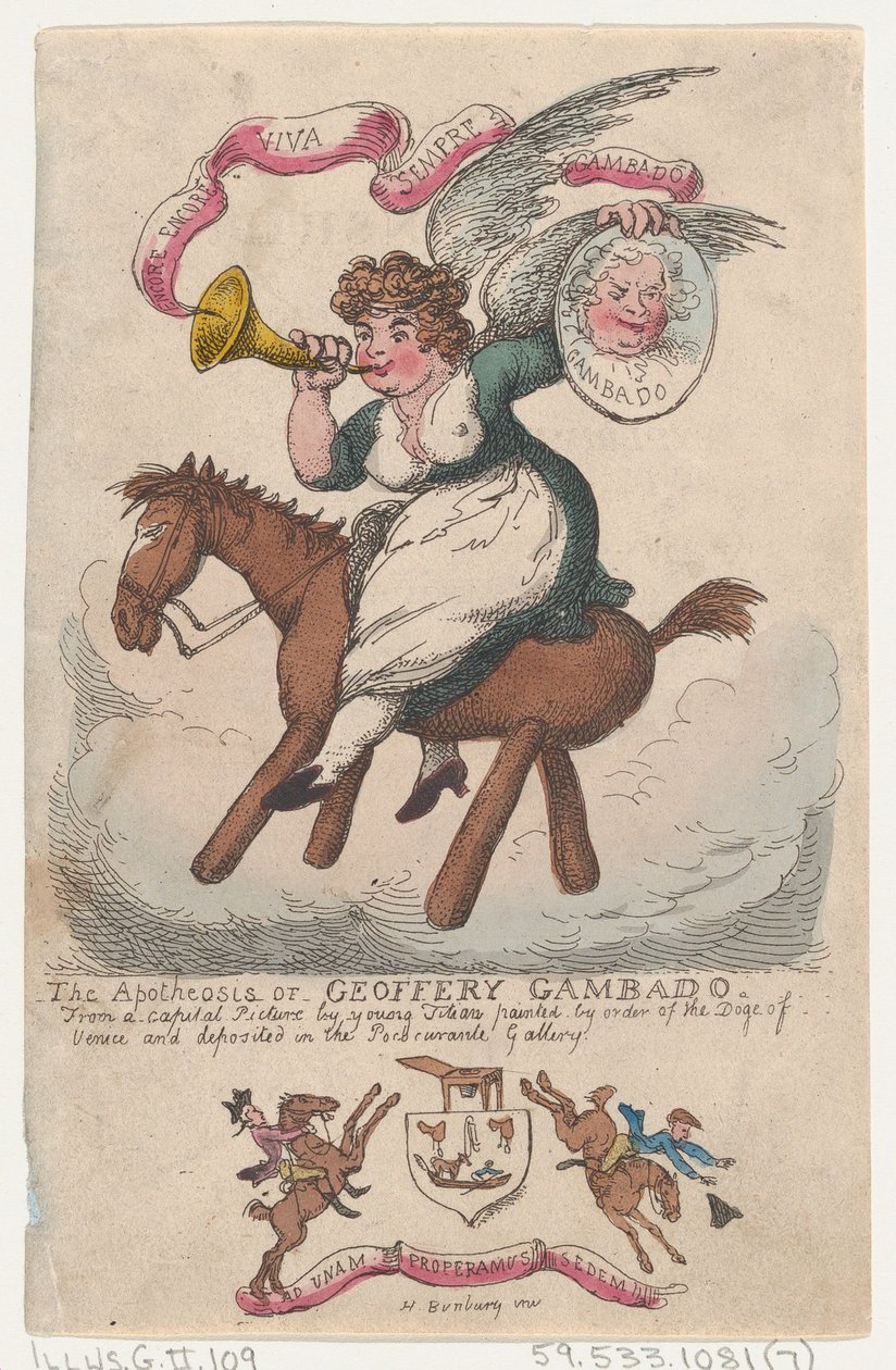 Die Apotheose von Geoffery Gambado, 1808 von Thomas Rowlandson
