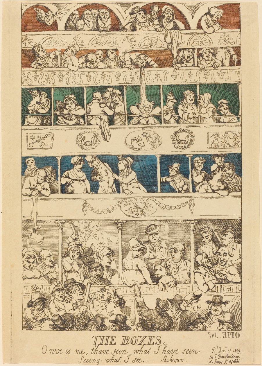 Die Logen von Thomas Rowlandson
