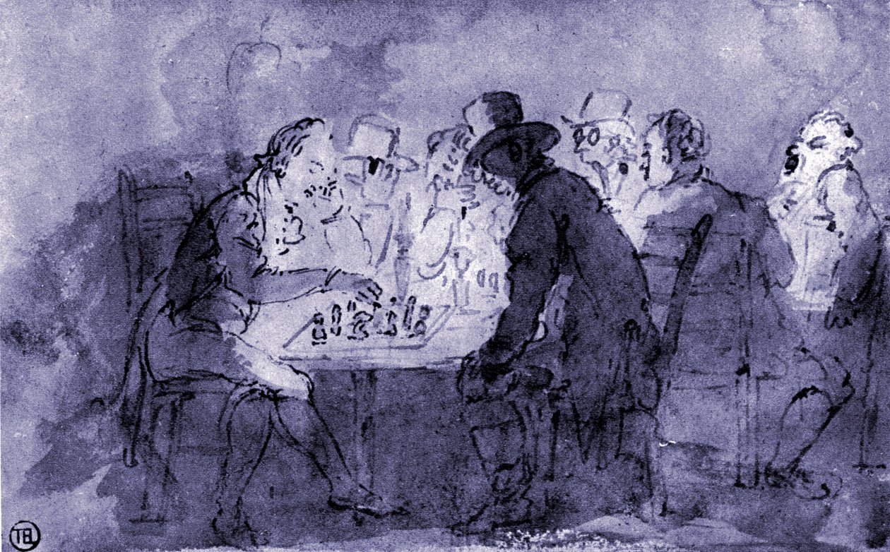 Die Schachspieler von Thomas Rowlandson