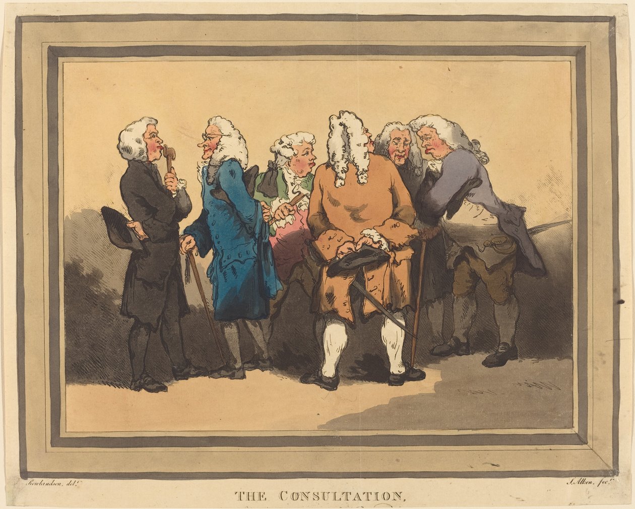 Die Beratung von Thomas Rowlandson