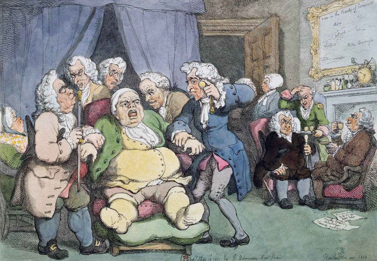 Die Beratung oder Letzte Hoffnung, 1808 von Thomas Rowlandson