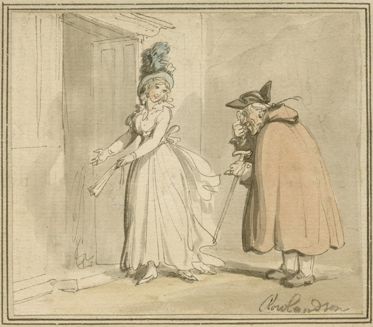 Die Kurtisane, ca. 1785-1800 von Thomas Rowlandson