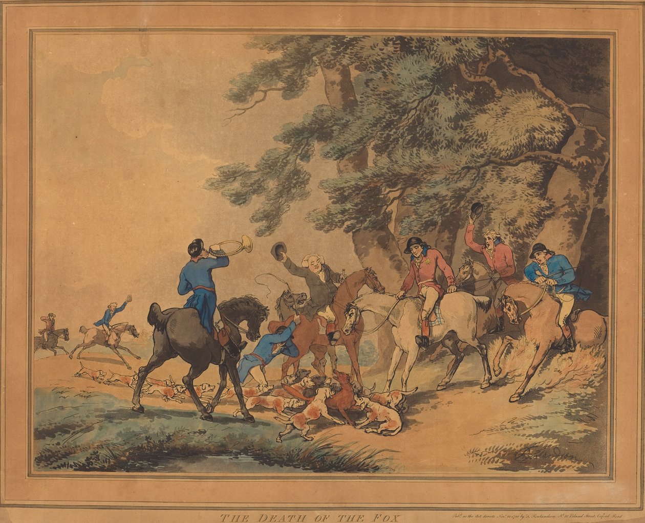 Der Tod des Fuchses von Thomas Rowlandson