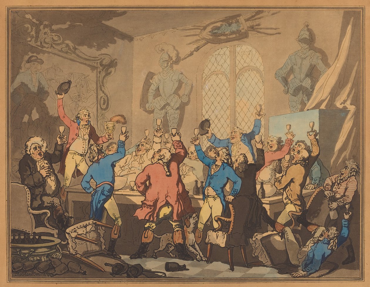 Das Abendessen von Thomas Rowlandson