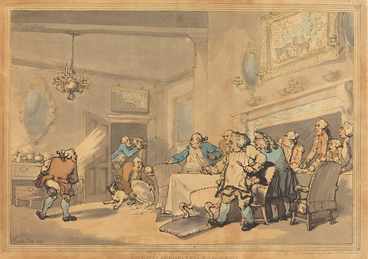 Die enttäuschten Feinschmecker, 1787 von Thomas Rowlandson
